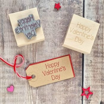 *****NEW FOR 2022***** Happy Valentine's Day Simple Font Rubber Stamp