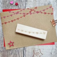 *****NEW FOR 2022***** String of Hearts Rubber Stamp