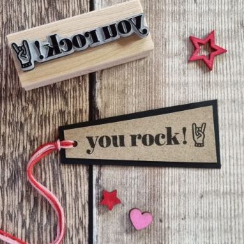 *****NEW FOR 2022***** You Rock Rubber Stamp