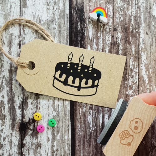 ***NEW FOR 2022*** Birthday Cake Rubber Stamp