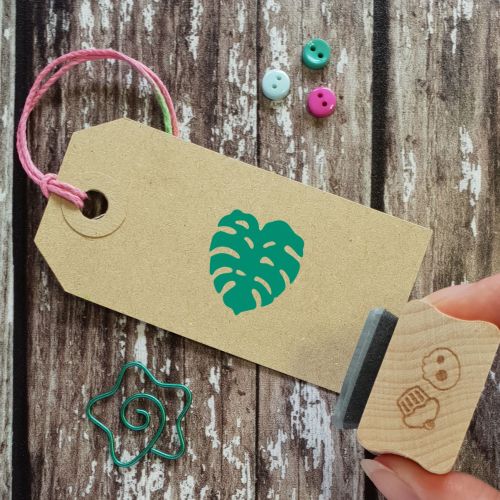 ***NEW FOR 2022*** Mini Monstera Cheeseplant Leaf Rubber Stamp
