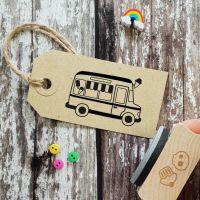 Ice Cream Van Rubber Stamp 