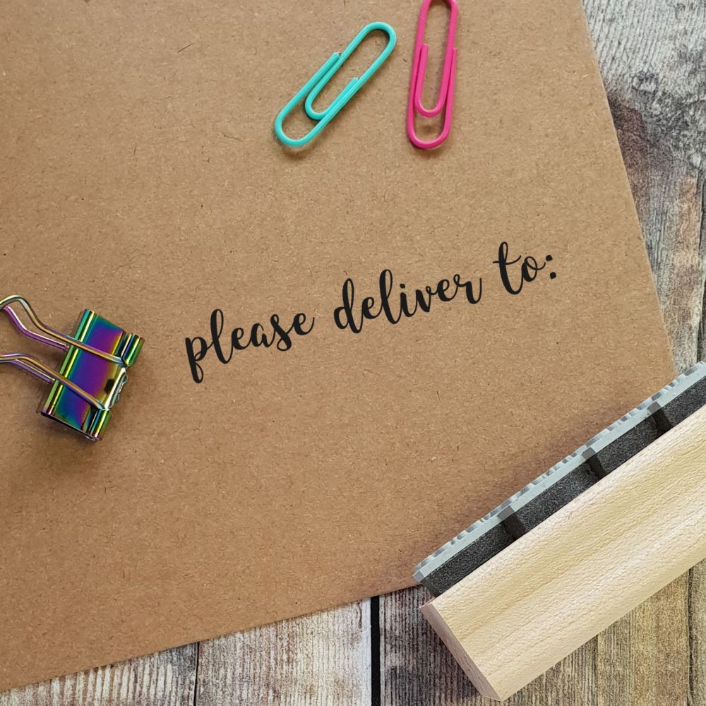 *****NEW FOR 2020***** Please Deliver To Rubber Stamp