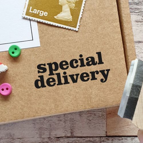 *****NEW FOR 2022***** Special Delivery Packaging Rubber Stamp
