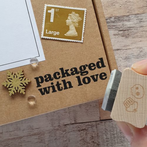 *****NEW FOR 2022***** Packaged with Love Packaging Rubber Stamp
