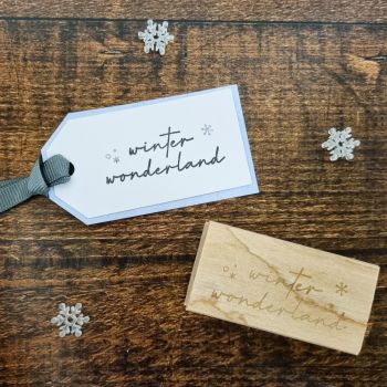 ***New for Xmas 22*** Christmas Winter Wonderland Rubber Stamp