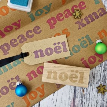***New for Xmas 22*** Christmas Noel Bold Rubber Stamp