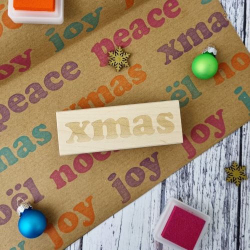 ***New for Xmas 22*** Christmas Xmas Bold Rubber Stamp