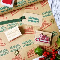 ***NEW FOR XMAS 22*** Christmas Sleigh and Sleigh What Rubber Stamps