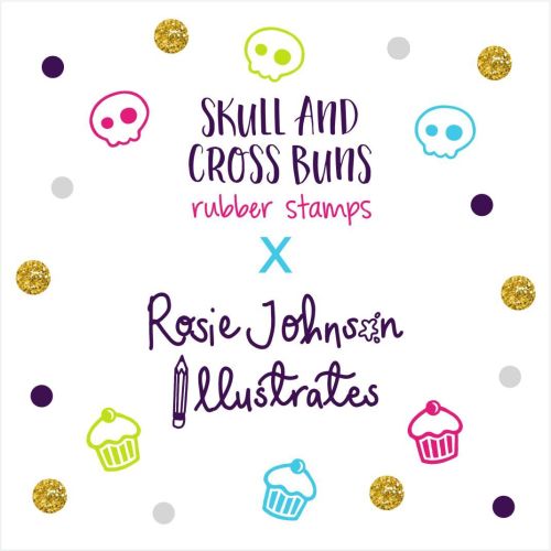 SACB x ROSIE JOHNSON ILLUSTRATES Christmas Set of 6 Rubber Stamps