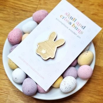 ****NEW FOR 2023 **** Easter Bunny Bum Wooden Pin
