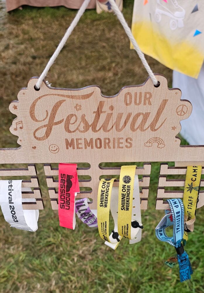 ***NEW FOR 2023***  Festival Wristband Memory Display Holder