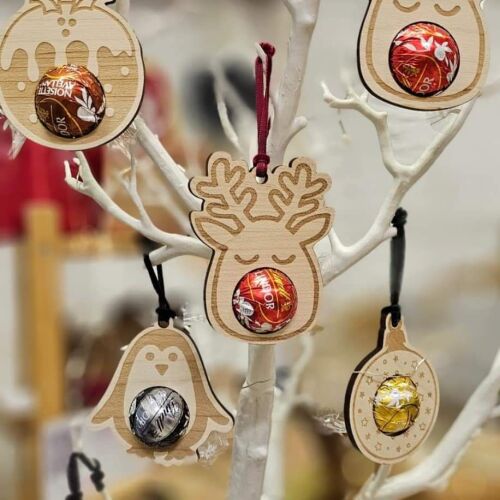 Christmas Wooden Etched Decorations