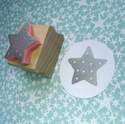 Spotty Star Rubber Stamp 