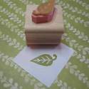 Mini Leaf Rubber Stamp
