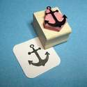 Small Anchor Rubber Stamp