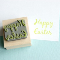 Small Happy Easter Rubber Stamp