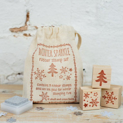 Winter Sparkle Rubber Stamp Set