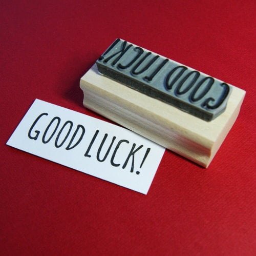 Good Luck Rubber Stamp