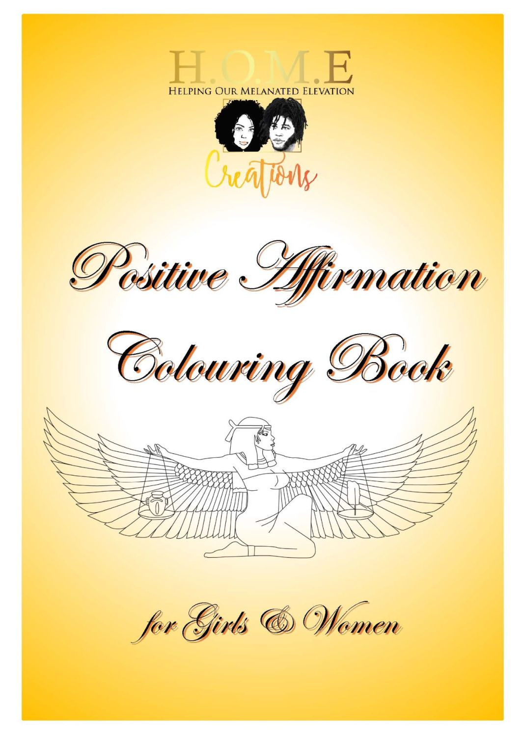 Positive Affirmation Colouring Book for Girls & Women