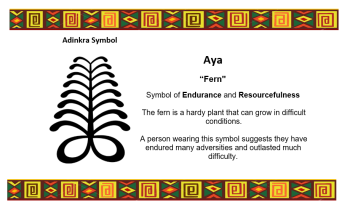 Adinkra Symbol - AYA