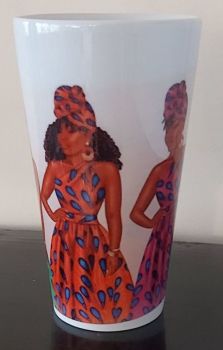 Women in African Attire - Large Mug 