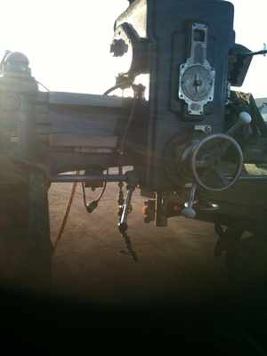 Kitchen and Wade Elevating Table Radial arm Drill