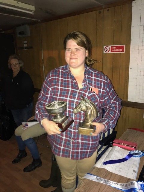 louise humphries highes placed prelim member trophy and novice points champ