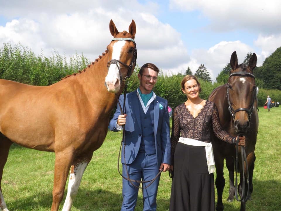 claire and shaun trot up