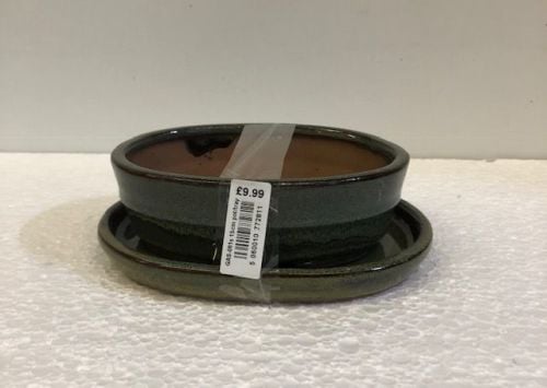 Bonsai pot with tray