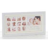 White First Year Photo Frame