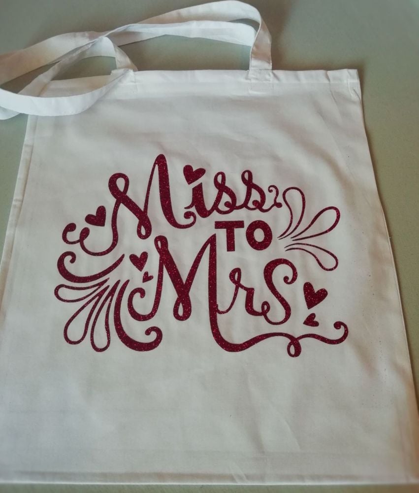 Miss To Mrs Tote Bag