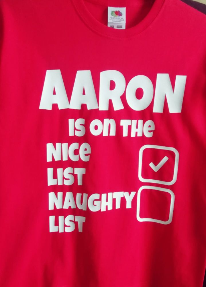 On the Nice List tshirt