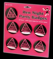 Hen Night Party Badge set