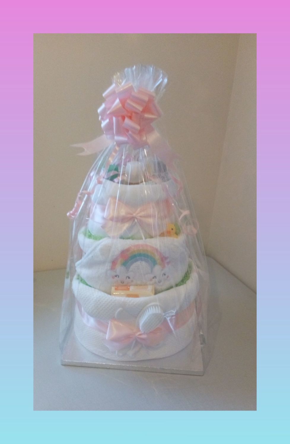 My First Flopsy Bunny Premium Nappy Cake | Perfect Little Bundles