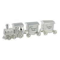 Celebrations silverplated  train first tooth and curl set