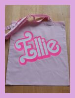 Barbie inspired personalised tote bag