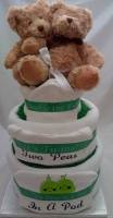 Two Peas in a Pod Nappy Cake