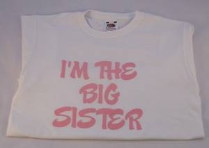 Im the big sister personalised tshirt churchtown gifts Ireland