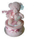 Welcome Baby Girls Nappy Cake