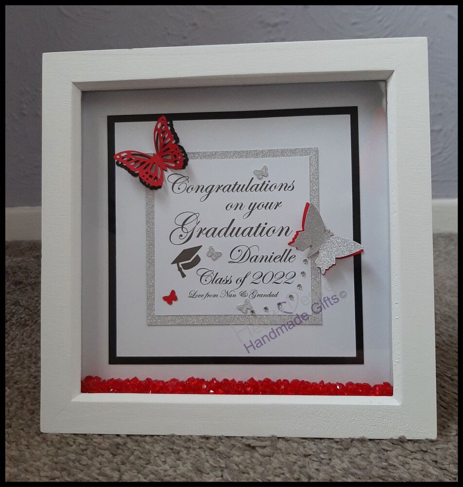 Personalised Box Frame, Graduation Gift, Graduation Box Frame, Personalised Graduation Gift, Personalised Graduation Frame