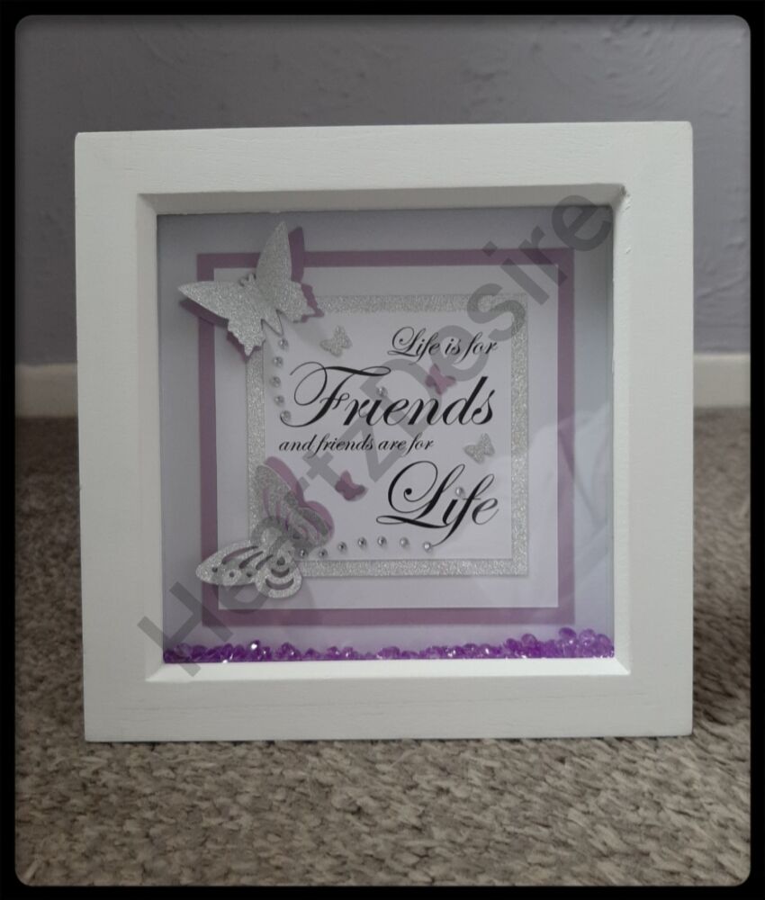 Personalised Box Frame, Gifts for Friends, Birthday Gifts, Special Friend Gift, Personalised Gifts, Friends Box Frame, Special Gifts