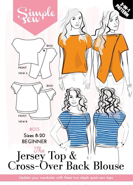 The Jersey Top and Cross over Back Blouse