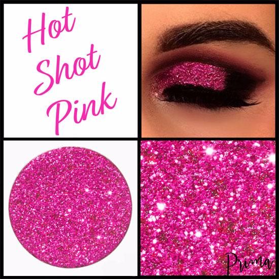 Hot Shot Pink Glitter Shadow