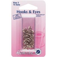 Hemline Hook and Eye Size 3 