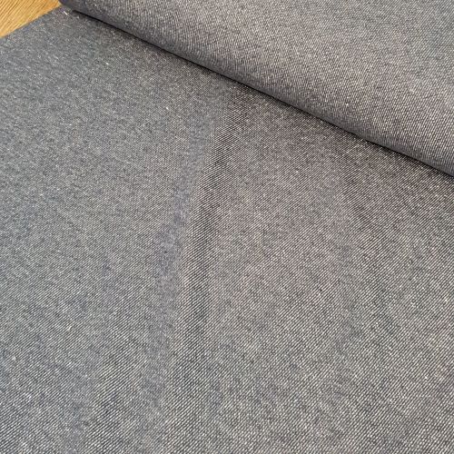 Lurex Jersey Knit Fabric Denim Blue