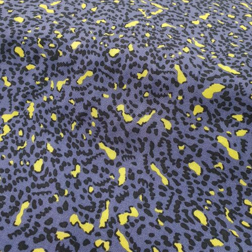 Viscose Dress Fabric Small Leopard Blue