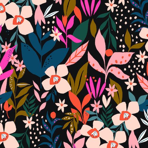 Dashwood Studio Soiree Secret Garden Cotton Fabric