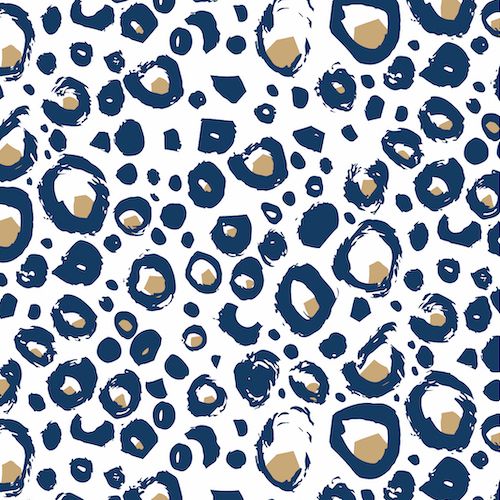 Dashwood Studio Ocean Drive Leopard Print Cotton Fabric
