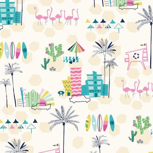 Dashwood Studio Ocean Drive Beach Cotton Fabric